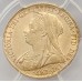 AUSTRALIA 1899 . ONE 1 SOVEREIGN . PERTH . GOLD . SLABBED